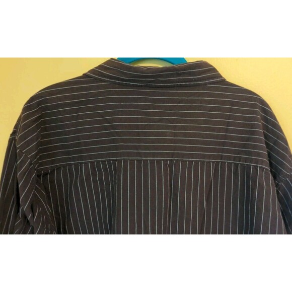 Machine Men's Clear Pearl Snap Western Shirt Brown Graphic Print L/S Sz. XXL - Picture 8 of 8